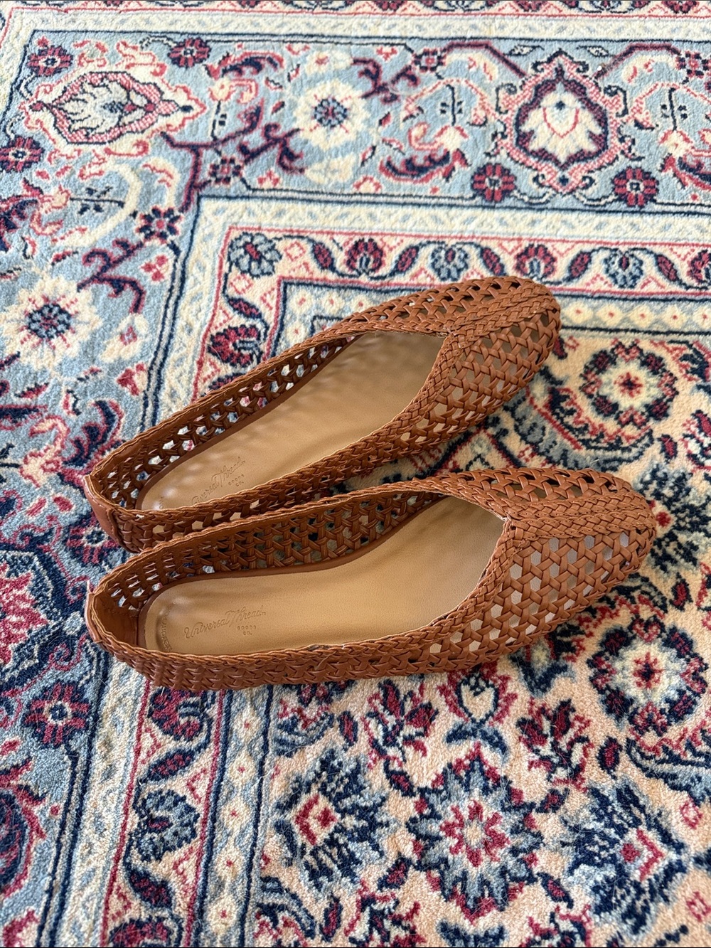 Woven Pointed-Toe Flats